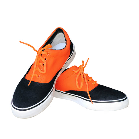 Blue and Orange Canvas Sneakers